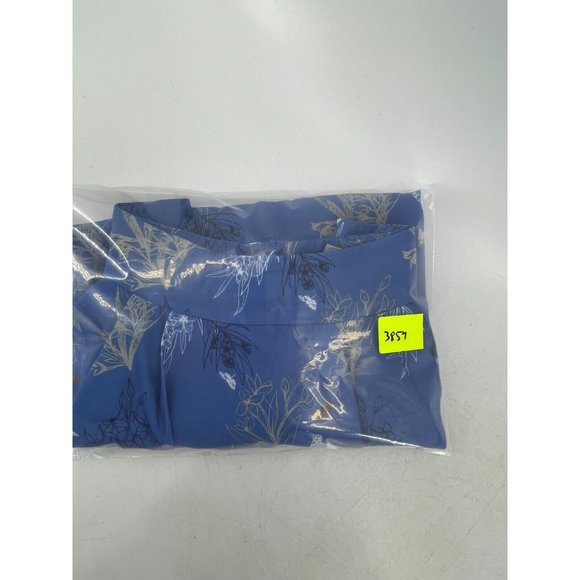 H & M Women's Blue Hummingbird Floral Print Pockets Skirt Back Zip Size 8 - Picture 15 of 15